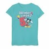 Promo ⭐ Unbranded Disney's Mickey Mouse 👧 Girls 7-16 5th 🎂 Birthday Graphic Tee 🤩