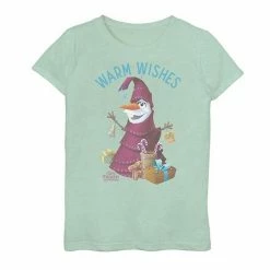 Best Pirce 💯 Unbranded Disney's Olaf's Frozen Adventure 👧 Girls 7-16 "Warm Wishes" Graphic Tee ⭐