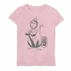 Best Pirce 🤩 Unbranded Disney's Aladdin 👧 Girls 7-16 Abu Smirking Portrait Graphic Tee 🎉