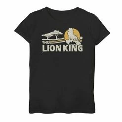 Outlet 🌟 Unbranded Disney's The Lion King 👧 Girls 7-16 Savannah Sunset Graphic Tee ✔️