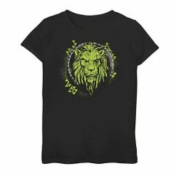 New 😉 Unbranded Disney's The Lion King 👧 Girls 7-16 Scar Geometric Graphic Tee ⌛