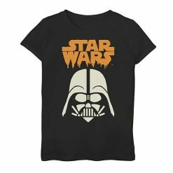 New 😉 Unbranded 👧 Girls 7-16 Star Wars Darth Vader Drip Logo Graphic Tee ⭐