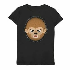 Best Pirce ❤️ Unbranded 👧 Girls 7-16 Universal Monsters Wolfman Cutout Mask Graphic Tee 🧨