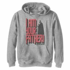 Buy 🎁 Unbranded Boys 8-20 Star Wars Vader I'm Your Father Stacked Text Graphic Hoodie 🔥