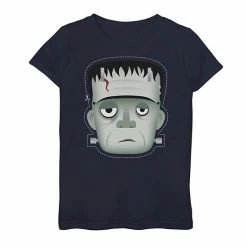 Hot Sale 👏 Unbranded 👧 Girls 7-16 Universal Monsters Frankenstein Mask Graphic Tee 😍