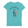 Deals 🤩 Unbranded 👧 Girls 7-16 👧 Girls Marvel Captain America "Best Costume Ever" Graphic Tee 🥰