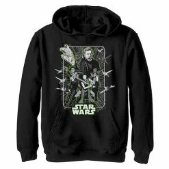 Promo 👍 Unbranded Boys 8-20 Star Wars Last Jedi Luke Rey Finn Poe Neon Green Hoodie 🥰
