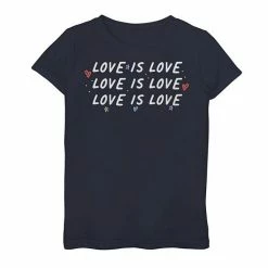 Best deal 🔥 Unbranded 👧 Girls 7-16 Love Is Love Simple Text Word Stack Tee 💯