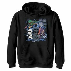 Best Sale 🥰 Unbranded Boys 8-20 Star Wars Vader Kawaii Chibi Team Empire Graphic Hoodie 🤩