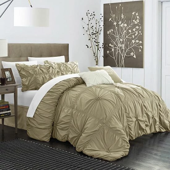 Best reviews of ๐ Unbranded Halpert Floral 10-pc. Comforter Set Silver ๐ - Image 10