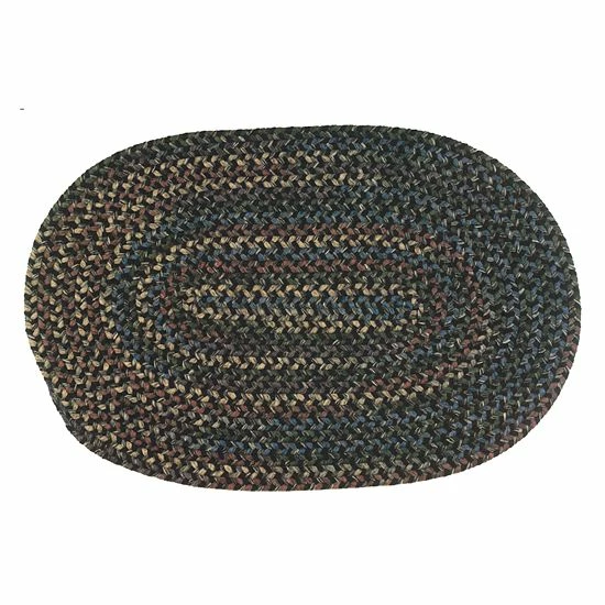 Brand new ✨ Unbranded Colonial Mills Woolux Braided Oval 42" X 66" Rug Black 👏 - Image 9