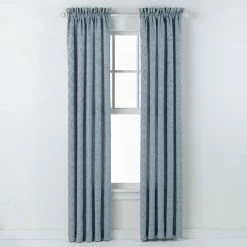 Promo 😉 Unbranded Portofino Raised Window Curtain - 54'' X 84'' Blue 👏