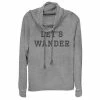 Promo ⌛ Unbranded Juniors' "Lets Wander" Cowlneck Pullover 💯