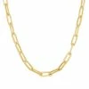 Top 10 🛒 Unbranded 14k Gold Over Silver Paper Clip Chain Necklace - 16 In. 💯