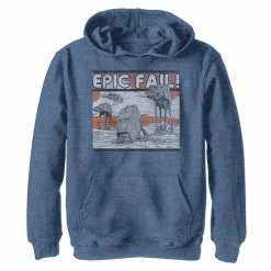 Cheapest 🎁 Unbranded Boys 8-20 Star Wars AT-AT Walker Epic Fail Meme Graphic Hoodie ⌛