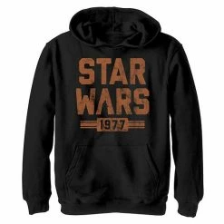 Hot Sale ❤️ Unbranded Boys 8-20 Star Wars Retro 1977 Vader Silhouette Vintage Graphic Hoodie 😀