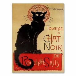 Promo 🔥 Unbranded ''Tournee Du Chat Noir'' Canvas Wall Art By Theophile A. Steinlen 😉