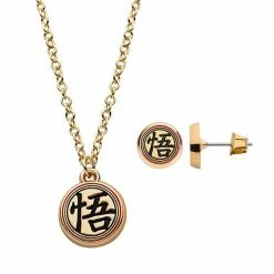 Outlet 😀 Unbranded Dragon Ball Z Kanji Necklace & Earring Set 💯