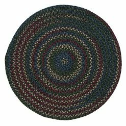 Best Pirce 😉 Unbranded Colonial Mills Woolux Braided Round 108" Rug Burgundy 🎉
