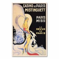 Top 10 🛒 Unbranded ''Casino De Paris Mistinguett'' Canvas Wall Art By Louis Gaudin ✨