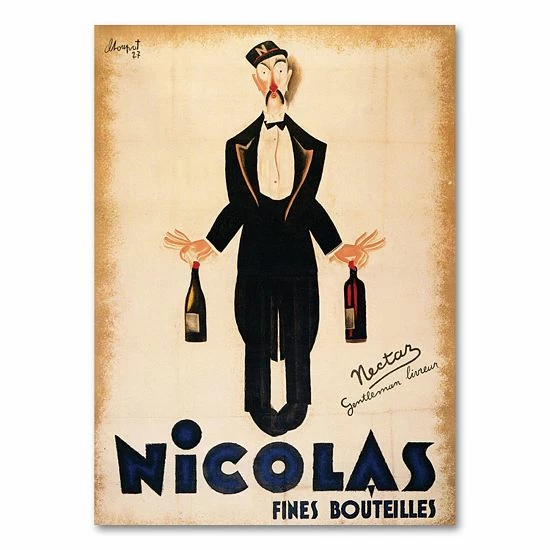 Best Pirce ๐ฅฐ Unbranded ''Nicolas Fines Bouteilles'' Canvas Wall Art ๐