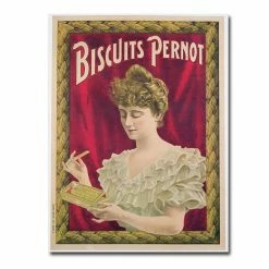 Budget 🌟 Unbranded "Pernot Biscuits, 1902" 18" X 24" Canvas Art 👍