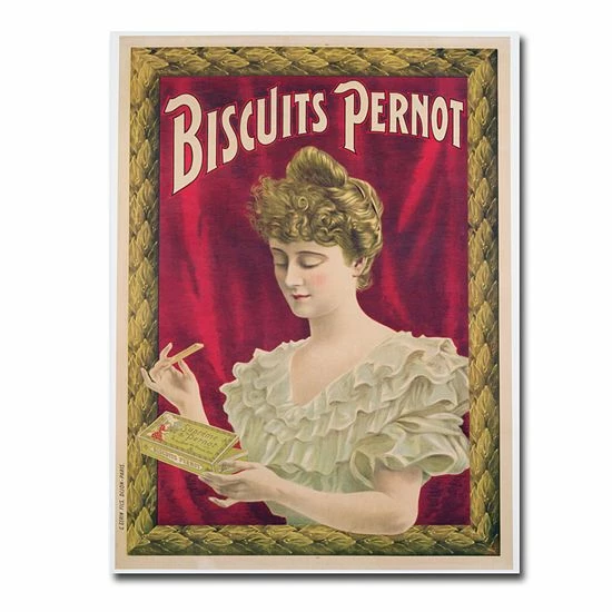 Budget ๐ Unbranded "Pernot Biscuits, 1902" 18" X 24" Canvas Art ๐