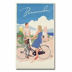 Cheapest 😀 Unbranded "Bermuda, 1956" 30" X 47" Canvas Art By Adolph Treidler ❤️
