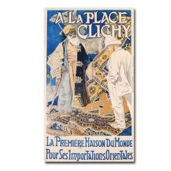 New 🌟 Unbranded "A La Place Clichy, 1890" 18" X 32" Canvas Art By Eugene Grasset 🎉