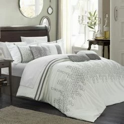 Flash Sale 🧨 Unbranded Lauren 8-pc. Comforter Set White ❤️