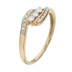 Best Pirce 🎉 Unbranded Round-Cut Diamond Swirl Engagement Ring In 10k Gold (1/4 Ct. T.W.) 💯