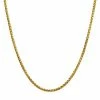 Budget 🎉 Unbranded 18k Gold Over Stainless Steel 4 Mm Wheat Chain Necklace 😍