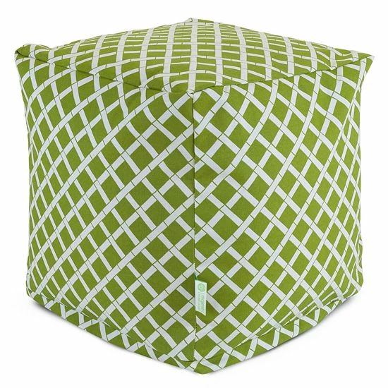 Best deal ๐ Unbranded Majestic Home Goods Geometric Indoor Outdoor Small Cube Ottoman Burnt Orange ๐