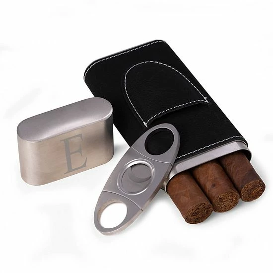 Coupon ๐ฅฐ Unbranded Monogrammed Finley Black Cigar Case & Cutter ๐ - Image 5