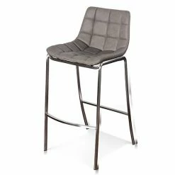 Buy 🥰 Unbranded Gemma Low Back Bar Stool Chocolate 🔥