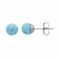 Top 10 🧨 Unbranded Sterling Silver Larimar Ball Stud Earrings 👍