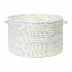 Buy 🛒 Unbranded Colonial Mills Fabric Ticking Striped 18" X 12" Utility Basket Dreamland ⌛