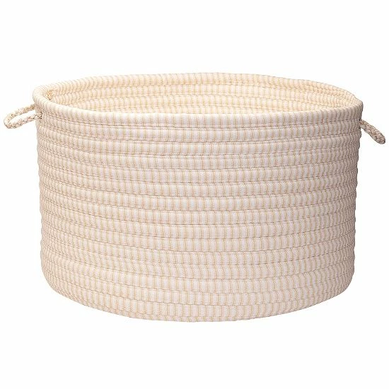 Buy 🛒 Unbranded Colonial Mills Fabric Ticking Striped 18" X 12" Utility Basket Dreamland ⌛ - Image 2