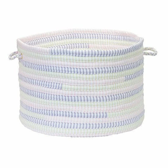 Buy 🛒 Unbranded Colonial Mills Fabric Ticking Striped 18" X 12" Utility Basket Dreamland ⌛ - Image 3