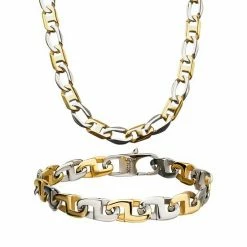Cheapest 🔔 Unbranded Men's Mariner Chain Necklace & Bracelet Set ✨