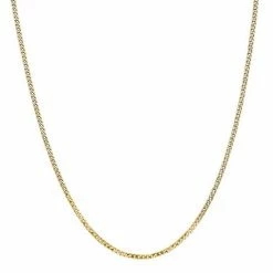 Best deal 😉 Unbranded 14k Gold 2.2 Mm Beveled Curb Chain Necklace 🛒