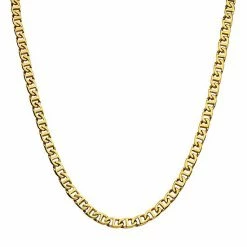 Best reviews of 😀 Unbranded 18k Gold Over Stainless Steel 8 Mm Mariner Link Chain Necklace 🎉
