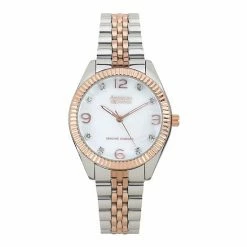 Wholesale 😍 Unbranded American Exchange 👩 Women's Genuine Diamond Collection Two-Tone Bracelet ⌚ Watch 🛒
