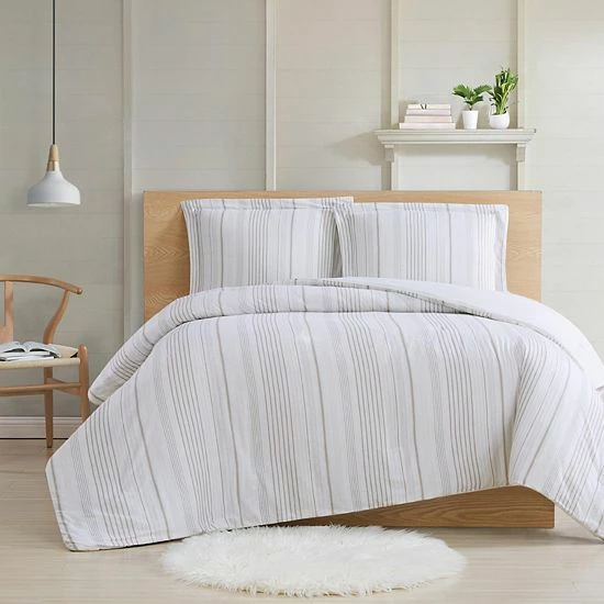 Hot Sale ๐งจ Unbranded Cottage Classics Warm Hearth Stripe Comforter Set ๐