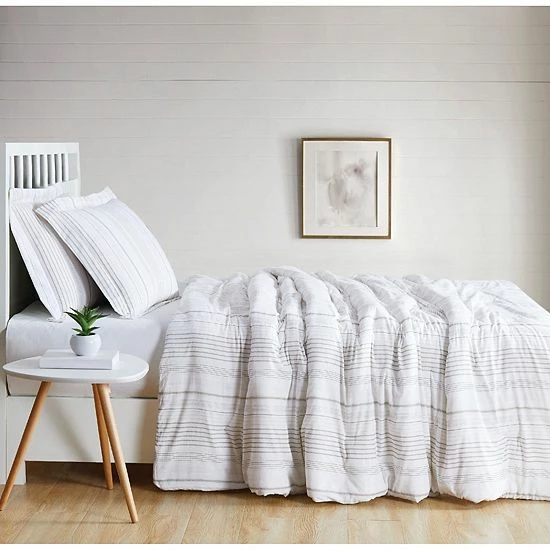 Hot Sale ๐งจ Unbranded Cottage Classics Warm Hearth Stripe Comforter Set ๐ - Image 2