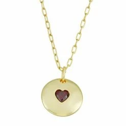 Best Sale 💯 Unbranded Silver-Plated Stronger Together Heart Pendant Necklace Gold Tone Clear 😉