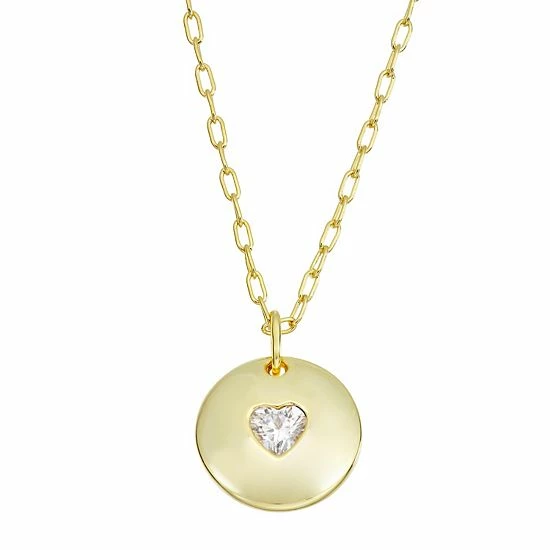 Best Sale ๐ฏ Unbranded Silver-Plated Stronger Together Heart Pendant Necklace Gold Tone Clear ๐ - Image 4