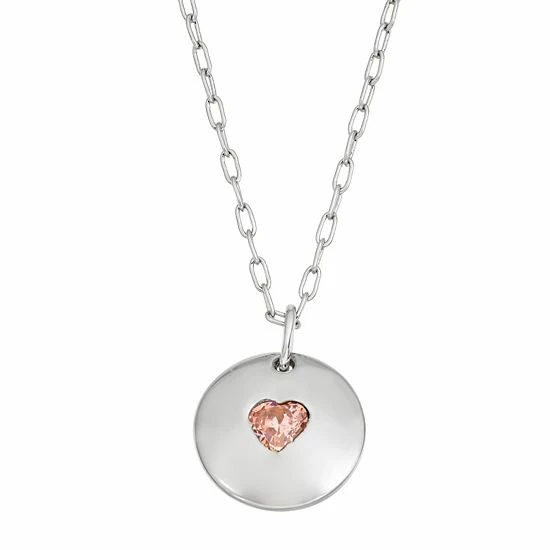 Best Sale ๐ฏ Unbranded Silver-Plated Stronger Together Heart Pendant Necklace Gold Tone Clear ๐ - Image 5