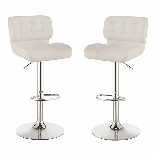 Hot Sale 🎁 Unbranded Adjustable Bar Stool 2-piece Set Gray ⌛ - Image 3