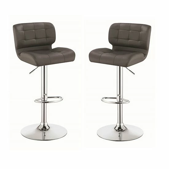 Hot Sale 🎁 Unbranded Adjustable Bar Stool 2-piece Set Gray ⌛ - Image 5